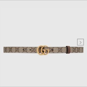 Gucci Marmont thin reversible belt